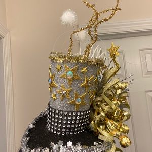 Mini top hat facinator - ugly sweater or holloween